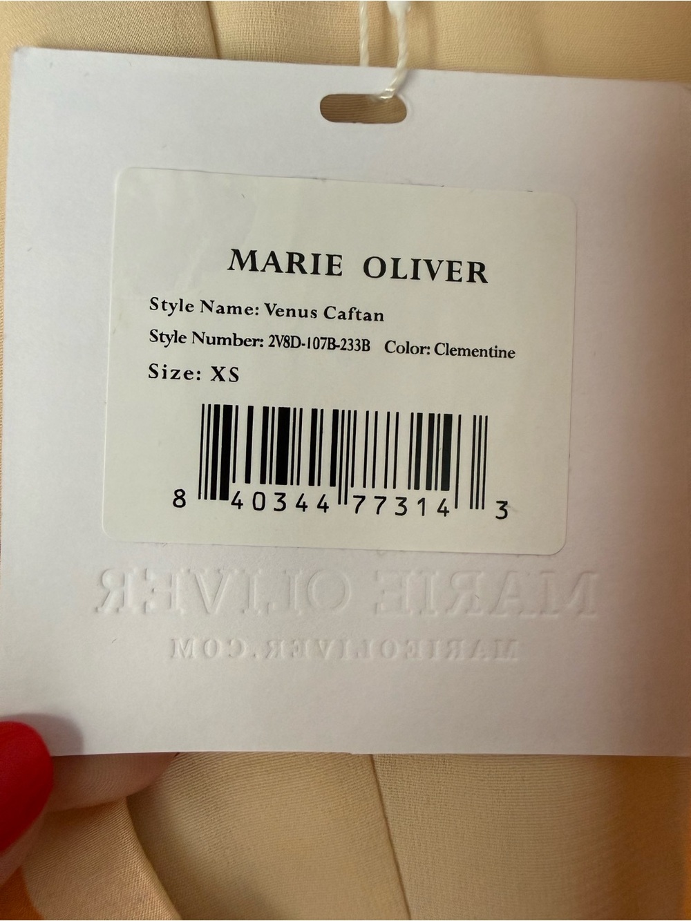 Marie Oliver Venus Caftan Clementine Dress -XS NWT - Picture 7 of 9